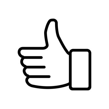 El başparmak sembolü simgesi simgesi, Vektör İllüstrasyonu