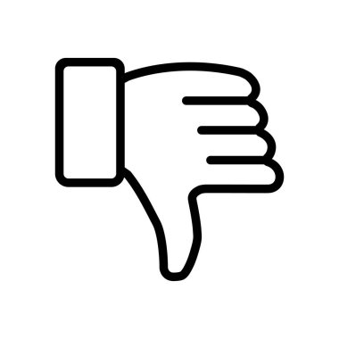 Eller aşağı doğru sembol simgesi simgesi, Vektör İllüstrasyonu