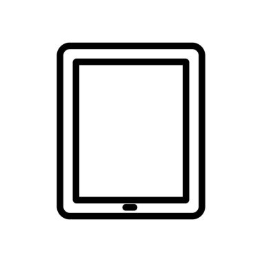 telefon tableti sembolü simgesi, Vektör İllüstrasyonu
