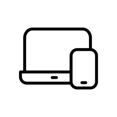 dizüstü bilgisayar diski sembolü simgesi, Vektör İllüstrasyonu