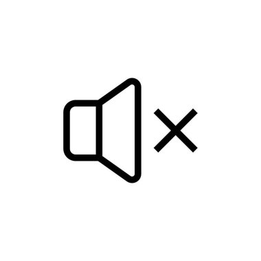 hoparlör Sesi Sembol Simgesi Vektör Tasarımı İllüstrasyonu