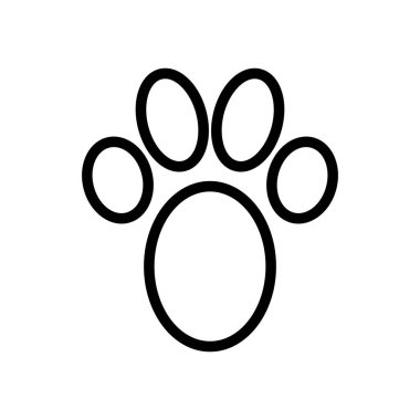 Pençe izi hazır. Hayvanın ayak izi. Vektör İllüstrasyonu