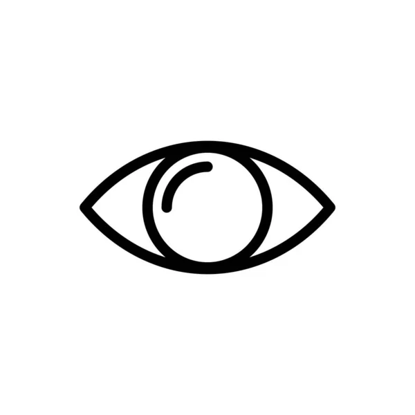 Иконка Символа Глаза Векторная Иллюстрация — стоковый вектор