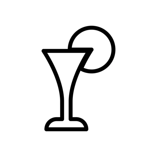 Ikon Baris Simbol Anggur Kapur Vector Illustration - Stok Vektor