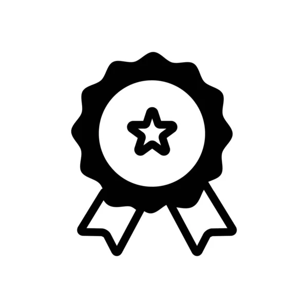Medaile Symbol Úspěchu Ikona Čáry Vektorové Ilustrace — Stockový vektor