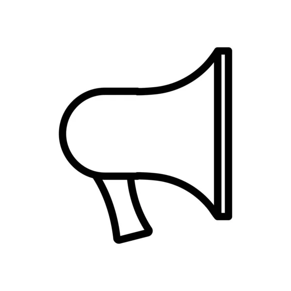 Bullhorn Megaphon Symbol Linie Symbol Vektorillustration — Stockvektor