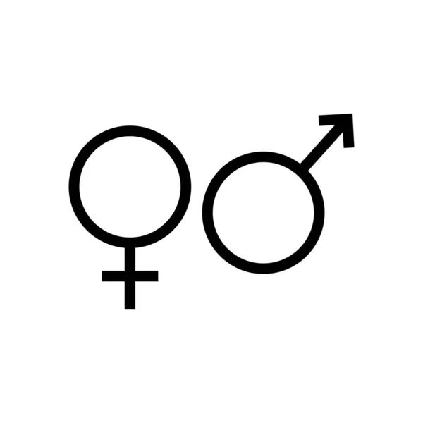 Hombre Mujer Símbolo — Archivo Imágenes Vectoriales
