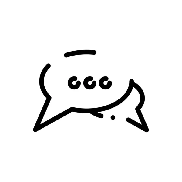 Icono Burbuja Chat Ilustración Vectorial Aislado Sobre Fondo Blanco — Vector de stock
