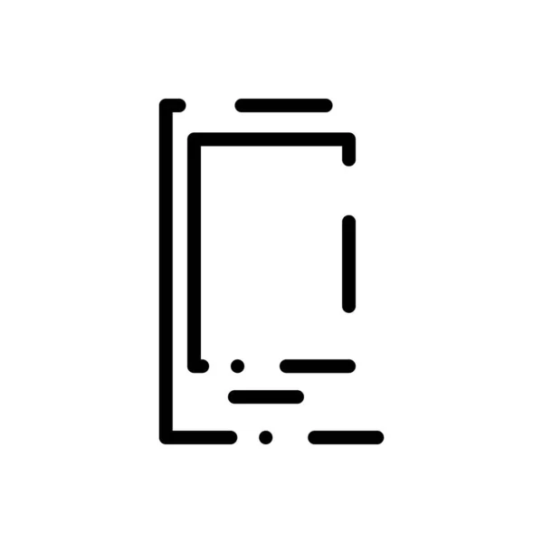 Telefon Abstrakte Linie Symbol — Stockvektor