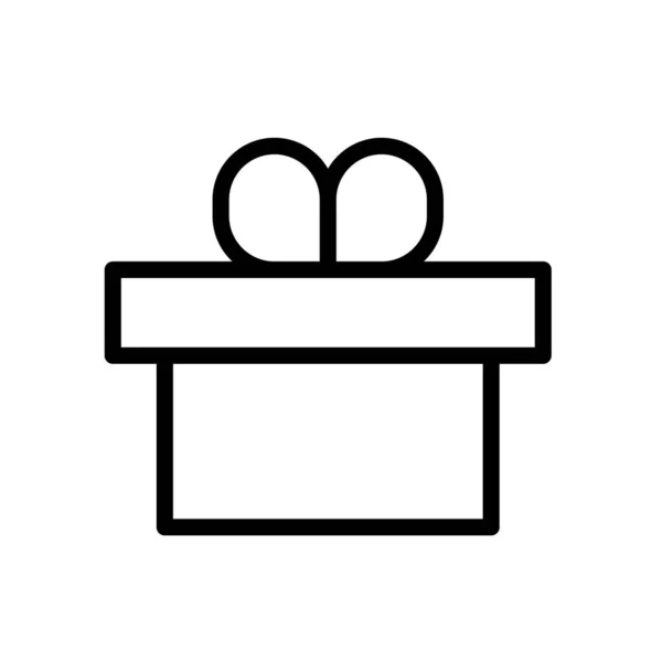 Geschenk Box Symbol Abbildung Isoliert Auf Weißem Hintergrund — Stockvektor