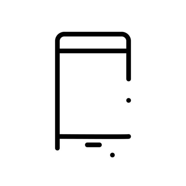 Ілюстрація Піктограми Телефону Ізольована Білому Тлі — стоковий вектор