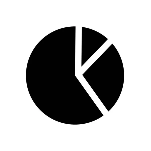 Σύμβολο Chart Επίπεδη Μαύρη Γραμμή Εικονίδιο Διανυσματική Απεικόνιση — Διανυσματικό Αρχείο