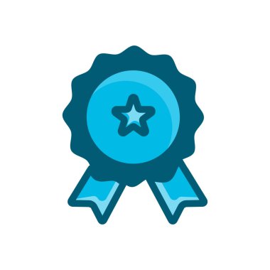 ödül sembolleri vektör çizimi beyaz arkaplan üzerinde izole