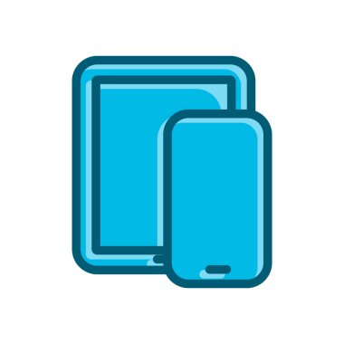 dizüstü bilgisayar depolama mavi ikon vektör çizimi beyaz arkaplanda izole