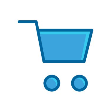 Tramvay mavisi düz simge beyaz arkaplan üzerinde izole