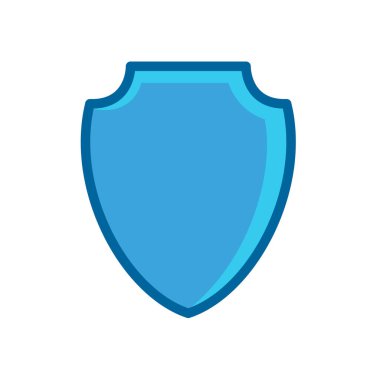 Beyaz arkaplanda izole edilmiş Ortaçağ güvenlik konsepti simgesi