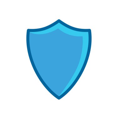 Beyaz arkaplanda izole edilmiş Ortaçağ güvenlik konsepti simgesi