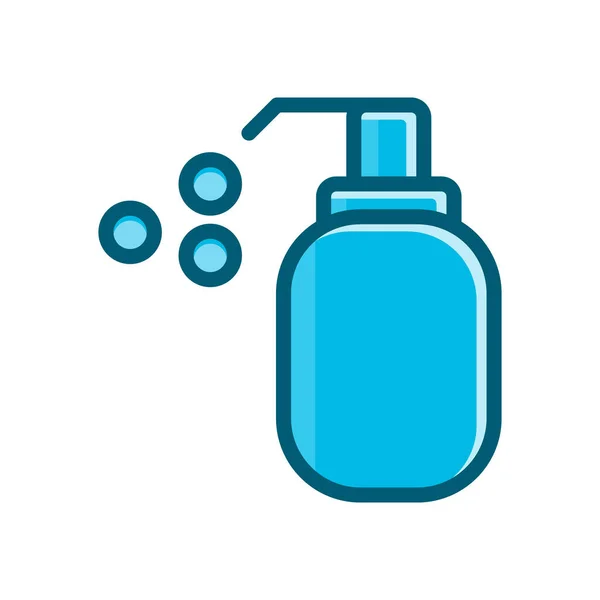 Soap Hand Sanitizer Icon Vector Illustration Isolated White Background — Stock Vector