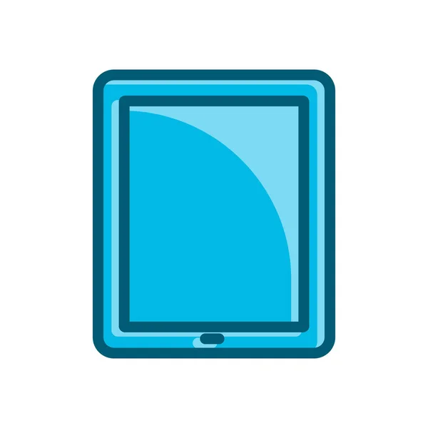 Tablette Blau Symbol Vektor Illustration Isoliert Auf Weißem Hintergrund — Stockvektor