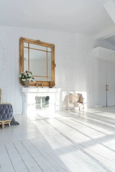 Stylish luxury interior design with vintage furniture