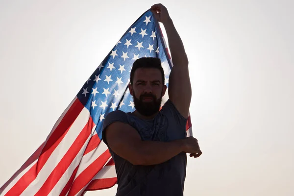 American Flag and Independence day of United States — Stock Photo, Image