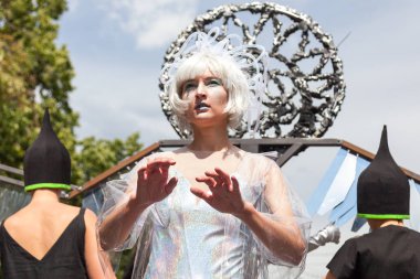 12 Haziran 2018, Rusya, Voronezh: Geçit sokak tiyatrolar. Platonik Festivali