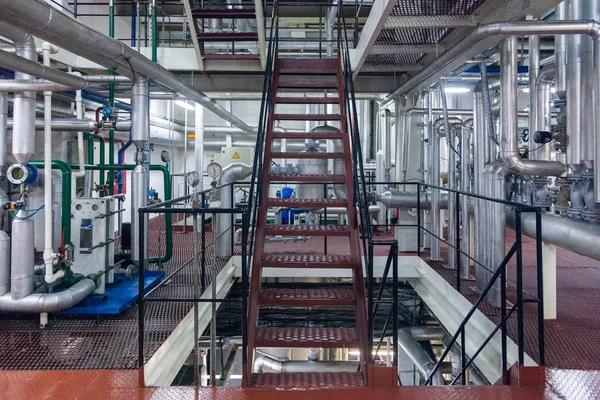 Özel yağlar ve katkı maddeleri endüstriyel tesis üretimi — Stok fotoğraf
