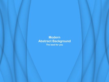 Soyut mavi eğri arka plan beyaz metin için kopya yer ile. Kapağı, broşür, web afiş ve dergi için modern şablon tasarım.