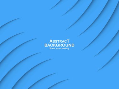 Soyut mavi eğri arka plan beyaz metin için kopya yer ile. Kapağı, broşür, web afiş ve dergi için modern şablon tasarım.