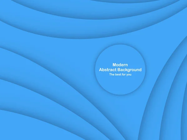 白のテキストにコピー スペースを持つ抽象的な青い曲線背景 カバー パンフレット Web バナー 雑誌のモダンなテンプレート デザイン — ストックベクタ