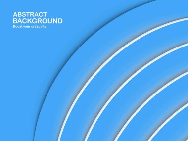 Metin için kopyalama alanı olan soyut mavi arkaplan. Kapak, broşür, web afişi ve dergi için modern şablon tasarımı.