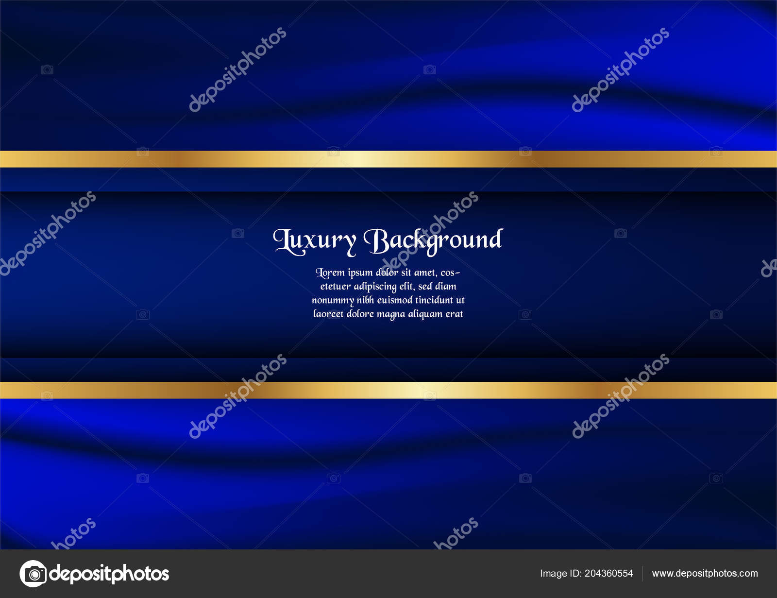 Wedding Invitation Blue Roses Border Stock Illustration