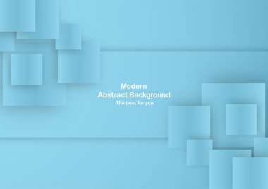 Mavi arka plan pastel renk ile kare şeklinde. İş sunumu, kapak için şablon. Vektör çizim 3d tarzı ile yeni trend.