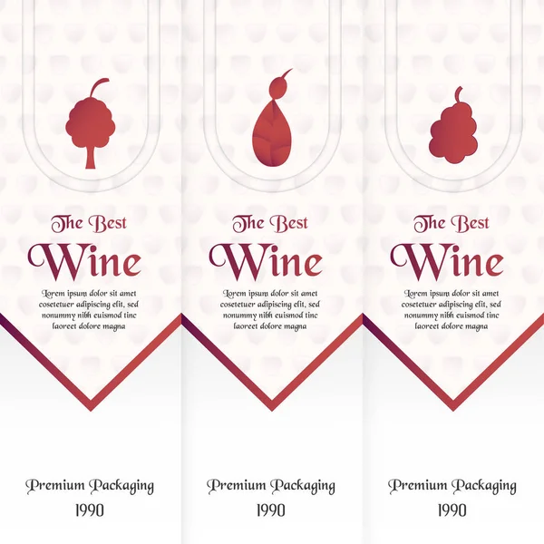 Luxury packaging template in modern style for wine cover, beer box. Vector illustration in premium concept. Paper cut and craft EPS 10.