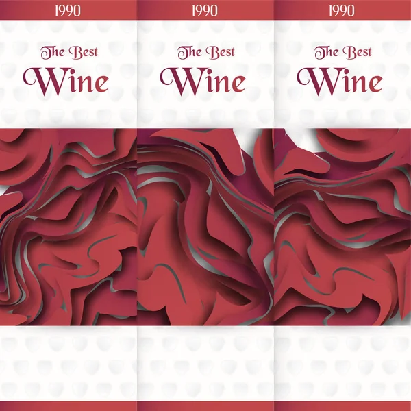 Luxury packaging template in modern style for wine cover, beer box. Vector illustration in premium concept. Paper cut and craft EPS 10.