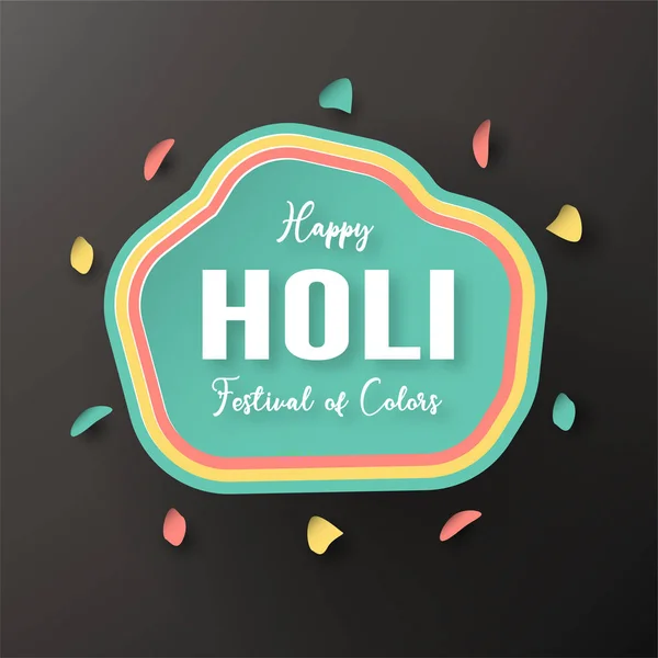 Happy Holi, Festival of Colors. Template element design for temp