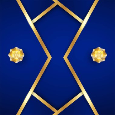 Premium Hint tarzında soyut mavi arka plan. Şablon desig