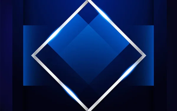 Abstracte blauwe achtergrond in Premium Indiase stijl. Sjabloon desig — Stockvector