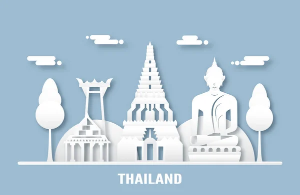 03 апреля 2019 года: Знаменитая достопримечательность Таиланда и его строительство — стоковый вектор