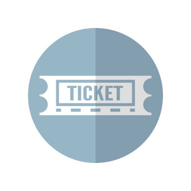 Seyahat için bilet simge tasarımı, sinema, musium, tiyatro, p