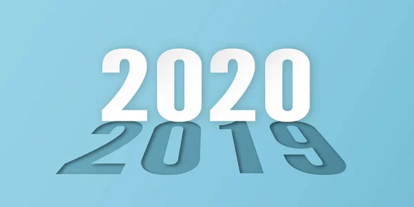 Selamat tahun baru 2020, tahun tikus. Desain templat untuk sampul - Stok Vektor