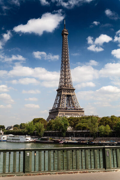 Eiffel Tower in Paris France Romantic travel background