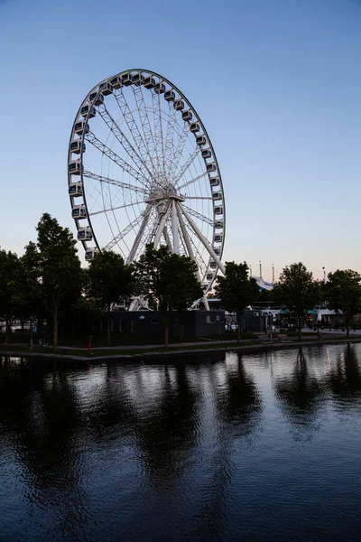 Great wheel of Montreal with his panoramic view 60 of meters high — Stock Photo, Image