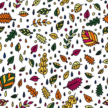 Sonbahar yapraklı pürüzsüz desen