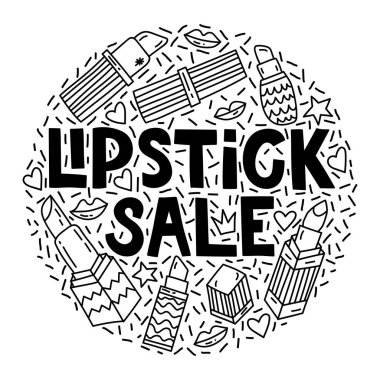  Ruj satış. Özel fırsat illüstrasyon