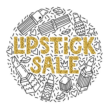  Ruj satış. Özel fırsat illüstrasyon