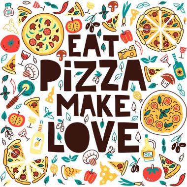 Yemek Pizza yapmak aşk