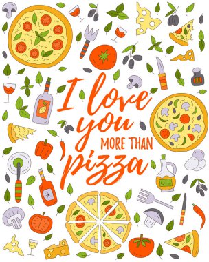 Seni pizzadan daha çok seviyorum.