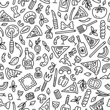 İtalyan yemeği desen