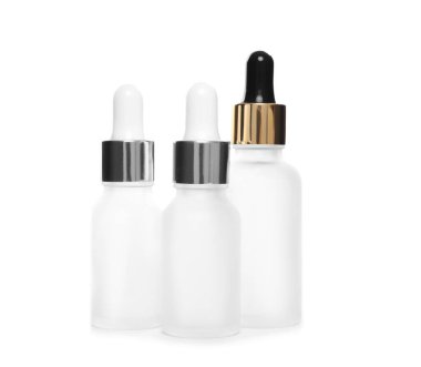  Kozmetik için kavanoz beyaz arkaplanda izole